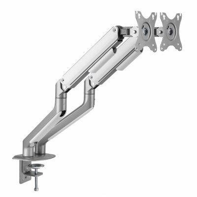 Suport 2 monitoare Serioux MM63-C024, arc cu gaz, compatibilitate dimensiune ecran 17"-32", greutate maximă suportata: (per ecran): 2~ 9kg, VESA: 75x75, 100x100, inclinare: +55°~-55°, pivotare: +90°~-90°, rotația ecranului: +180°~-180° - Img 3