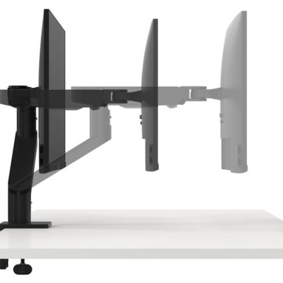 Suport Monitor de Birou, Dell 482-BBDJ, 19" - 38", VESA 100x100, suporta pana la 10kg, negru - Img 3