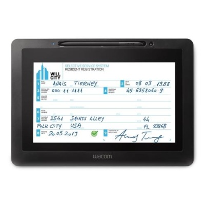 Tablet grafica Wacom DTU-1031AX, 10,1 inch, USB, rezistenta la zgarieturi, 31x21,7x1,4cm