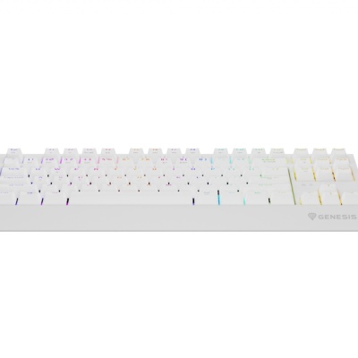 Tastatura gaming mecanica wireless Genesis Thor 230 TKL, iluminare RGB, 87 taste, 11 butoane multimedia, alb - Img 11