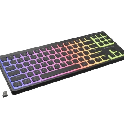 Tastatura Mecanica Gaming GENESIS Thor 430 TKL Wireless, RGB, Wireless, negru