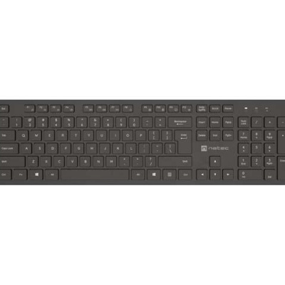 Tastatura wireless Natec Herring, tip membrana, 105 taste, negru