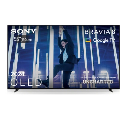 Televizor Sony BRAVIA 8 LED 55XR80, 139 cm, Smart Google TV, 4K Ultra HD, 100 Hz, Clasa F (Model 2024)