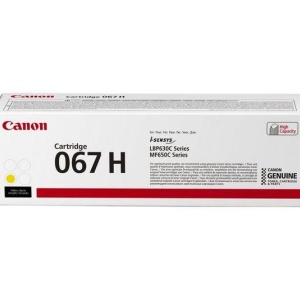 Toner Canon CRG067HY, Galben, capacitate 2350 pagini, pentru LBP-631 / LBP-631-cw / LBP-633 / LBP-633cdw / CRG-067Y / CRG067Y / MF-651 / MF- 651cw / MF-655 / MF-655cdw / MF-657 / MF-657cdw. - Img 2