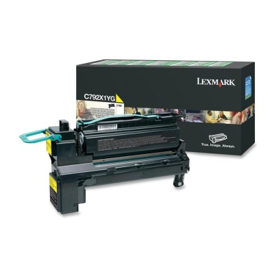 Toner Lexmark C792X1YG, yellow, 20 k, C792de , C792de Gov HV ,C792de Gov LV , C792dhe , C792dhe Gov LV , C792dte , C792e