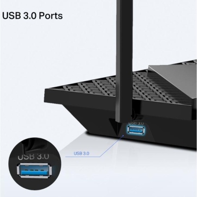 TP-LINK AX5400 Dual-Band Gigabit WI-FI6 Router, ARCHER AX72 PRO, Standarde wireless: IEEE 802.11ax/ac/n/a 5 GHz, IEEE 802.11ax/n/b/g 2.4 GHz, Viteze wireless: 5 GHz: 4804 Mbps (802.11ax, HE160), 2.4 GHz: 574 Mbps (802.11ax), Acoperire: 3 camere, 6 x - Img 3
