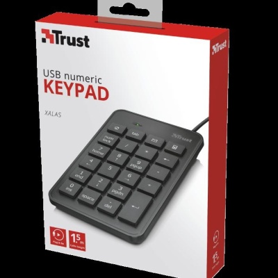 Trust Xalas USB Numeric Keypad, neagra - Img 3
