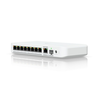 Ubiquiti USW-Flex-2.5G-8 POE , capacitate switch 60 Gbps, interfata (8) 2.5/1 GbE RJ45 ports, (1) 10G SFP+ or 10/5/2.5/1 GbE combination port, dimensiuni 212.9 x 99.4 x 33.5 mm