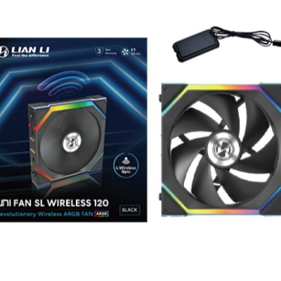 Ventilator Carcasa LIAN LI UNI SL WIRELESS 120mm RGB, viteza 0.400-2000 RPM +/- 10%, Airflow: 108.82 CFM, Presiune Statica: 2.44 mm-H2O, Nivel de zgomot 28.5 dBA - Img 2