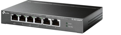 "6-Port Gigabit Desktop Switch with 3-Port PoE+ and 1-Port PoE++ PORT: 1× Gigabit PoE++ Port, 3× Gigabit PoE+ Ports, 2x Gigabit Non-PoE Ports SPEC: 802.3af/at/bt type3, 64 W PoE Power, Desktop Steel Case FEATURE: Extend Mode for 250m PoE Transmitting - Img 3