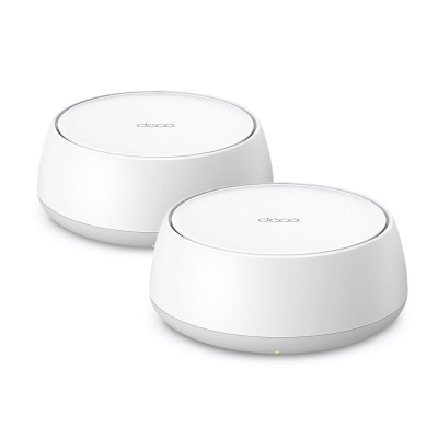 BE3600 Whole Home Mesh Wi-Fi 7 System SPEED: 688 Mbps at 2.4 GHz + 2880 Mbps at 5 GHz SPEC: Internal Antennas, 2 × 2.5 Gigabit Ports (WAN/LAN auto-sensing), 160MHz for 5 GHz, 4-Stream FEATURE: Deco App, Router/AP Mode, IPv6, IPTV, HomeShield (Parental