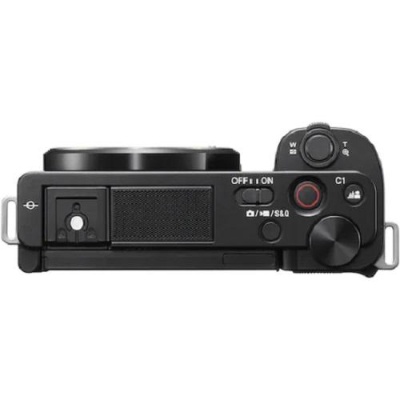 Body Aparat foto SONY Alpha ZV-E10 Mirrorless dedicat pentru Vlogging, 24 MP, ISO 100-32.000 (Extins: 50-51.200), 1/4000s, 4K @30, S D/SDXC/SDHC, Rafala 11 cps, Wi-Fi, Senzor APS-C, Montura Sony E - Img 3