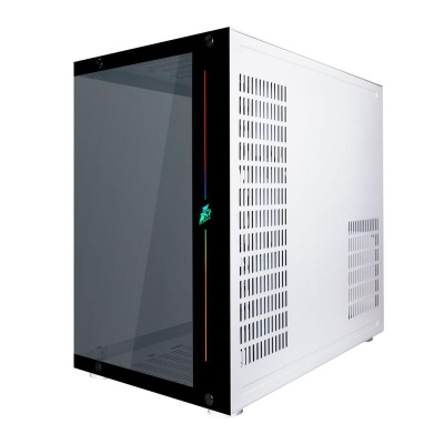 Carcasa 1stPLAYER Gaming SP8-wh SteamPunk, ATX, 7 ventilatoare aRGB, telecomanda, alb