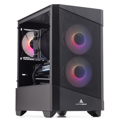 Carcasa ALPHAGEAR Monarch RGB, Mid Tower, Black