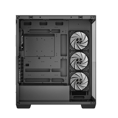 Carcasa DEEPCOOL CG580 4F Mid Tower ARGB NEGRU, Tempered Glass+ABS+SGCC, Sloturi Expansiune 7, Drive Bays: 2x3.5" 2x2.5", Ventilatoare Suportate: 10 (spate: 1x120mm sau 1x140mm, sus: 3x120mm sau 2x140mm, lateral: 3x120mm, jos: 1x120mm, invaluit in sursa: - Img 7