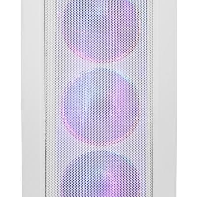 Carcasa GENESIS IRID 505 V2 Mid Tower ARGB ALB, Tempered Glass, Sloturi Expansiune 8, Drive Bays: 2x3.5" 7x2.5", Ventilatoare Suportate: 6 (spate: 1x120mm, fata: 3x120mm sau 2x140mm, sus: 2x120mm sau 2x140mm), Ventilatoare Incluse: 4 (4x120mm OXAL ARGB), - Img 4