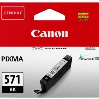Cartus cerneala Canon CLI-571BK, black, capacitate 7ml, pentru Canon Pixma MG6850/MG6851, Canon Pixma MG5750/MG5751, Canon Pixma MG7750/MG7751/MG7752.