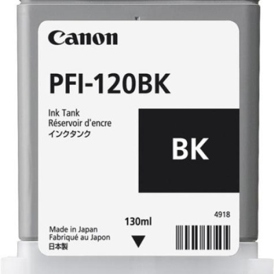 Cartus cerneala Canon PFI-120BK, black, capacitate 130ml, pentru Canon TM 200/205/300/305. - Img 2