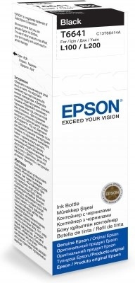 Cartus cerneala Epson T6641, black, capacitate 70ml, pentru echipamente CISS L100/L110/L200/L210/L300/L355/L550 - Img 2