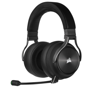 Casti cu microfon Corsair Virtuoso XT RGB WIRELESS, Multi-platform Gaming and Mobile, 20hz-40KHz, 32 ohm, 109db, driver 50mm, autonomie baterie de pana la 15 ore, negru