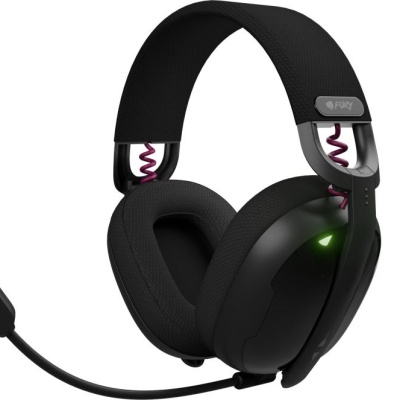 Casti Head-band Fury Fukiya F6, Wireless, Negru