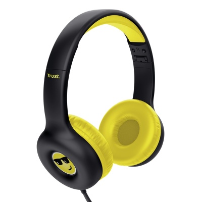 Casti Trust Nouna cu fir kids, frecventa raspuns 20 Hz - 20.000 Hz, senzitivitate 92 dB, negru - Img 2