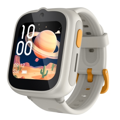 Ceas SmartWatch pentru copii TCL MOVETIME Kids Watch MT48, 1.68", 4G, GPS, IP68 2ATM, Camera 2MP, Lunar Cream - Img 2