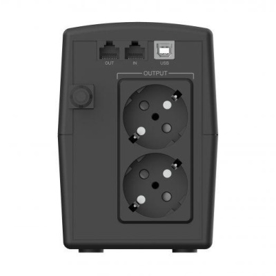 Conceptronic ZEUS02ES 850VA 480W UPS, Schuko x 2, HID USB, RJ45 In/Out, AVR, 96 x 286 x 138 mm - Img 3
