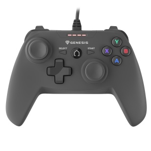 Controller cu fir Genesis Mangan P58, interfata USB, numar butoane 12, lungime cablu 180 cm, compatibilitate PC, PS3, negru