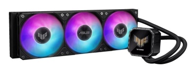 Cooler Procesor ASUS TUF GAMING LC III 360 ARGB LCD, marime radiator 397mm, 3x120mm, viteza ventilatoare 650-2600 RPM +/- 10%, Suport AMD: AM5 AM4, suport INTEL: LGA 1851/1700/1200 - Img 2