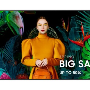 Ecran profesional LFD Monitor Signage Samsung QB55C, 55", UHD, 16/7, 350nit, panel VA, 8ms, contrast static 4000:1, mătuire Glare, Tizen 7.0, MagicINFO S10, CPU A72*4, stocare 8GB. Symmetric design, center IR, temperature sensor, Workspace - Img 6