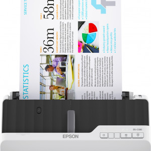 EPSON DS-C330 A4 Compact desktop Sheetfed Scanner, Rezolutie optica: 600 x 600 DPI, Sursa lumina: ReadyScan LED technology, Viteza scanare:30ppm, Capacitate ADF: 20 coli, Volum scanare: 5000 pagini/zi, Duplex, Formate:BMP, JPEG, TIFF, multi-TIFF, PDF,
