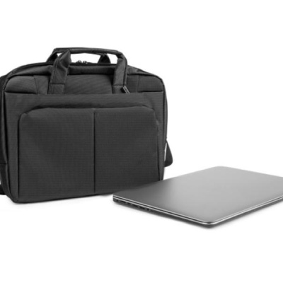 Geanta laptop Natec Gazelle, compatibilitate dimensiune laptop 13-14", 3 compartimente, material Polyester, negru