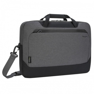 Geanta laptop slim Targus Cypress, EcoSmart, pentru laptopuri de 15.6" sau mai mici, material ECO 300, dimensiuni: 42 x 4.5 x 35 cm, dimensiune compartiment laptop: 38.7 x 26.5 x 2.5 cm, greutate 0.76 kg, gri - Img 4