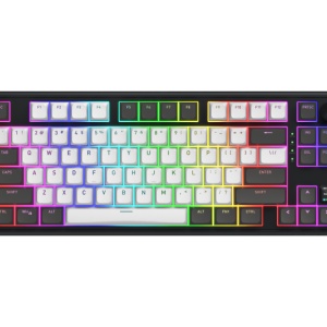 HATOR Skyfall Pro Wireless 80. Keyboard form factor: 80%. Keyboard style: Straight. Connectivity technology: Wired & Wireless, Device interface: USB + RF Wireless + Bluetooth, Keyboard key switch: Mechanical, Keyboard layout: QWERTY. Backlight type: RGB