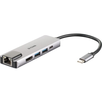 Hub USB DLINK DUB-M520, 5 porturi, gri - Img 2