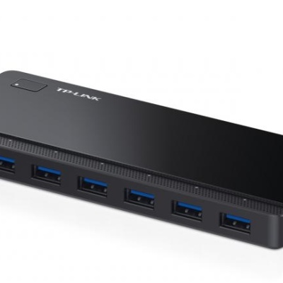 Hub USB TP-Link, UH700, 7 porturi USB 3.0, negru