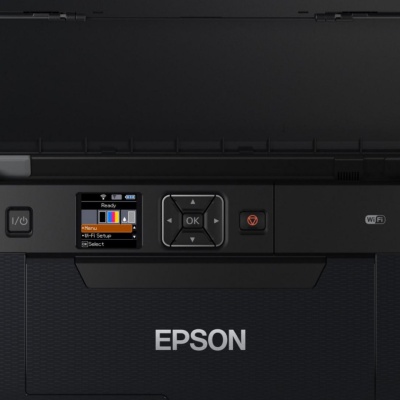 Imprimanta inkjet color portabila Epson WF-100W, dimensiune A4, viteza 7ppm alb-negru, 4ppm color, rezolutie 5760x1440 dpi, alimentare hartie 20 coli, interfata USB2.0, Wireless, Wi-Fi Direct, PictBridge, Google Cloud Print, Air Print, Epson Connect - Img 3