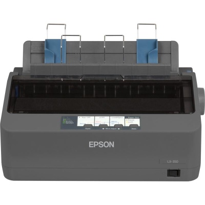 Imprimanta matriceala mono Epson LX-350, dimensiune A4, numar ace: 9 pini, viteza 15cpi, rezolutie 240x144dpi, memorie 128KB, limbaje de printare IBM PPDS, ESC/P, interfata USB 2.0, Bidirectional parallel, RS- 232, ribbon inclus, consumabile: S015637,