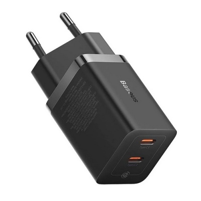 INCARCATOR retea Baseus GaN5 Pro, Quick Charge 40W, 2 x USB Type-C, negru - Img 3