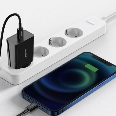 INCARCATOR retea Baseus Speed Mini, Quick Charge 20W, 1 x USB Type-C 5V/3A max, negru - Img 10