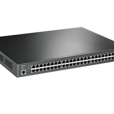 "JetStream™ 52-Port Gigabit L2+ Managed Switch with 48-Port PoE+ PORT: 48× Gigabit PoE+ Ports, 4× Gigabit SFP Slots, RJ45/Micro-USB Console Port SPEC: 802.3at/af, 384 W PoE Power, 1U 19-inch Rack-mountable Steel Case FEATURE: Integration with JetStream™ - Img 3