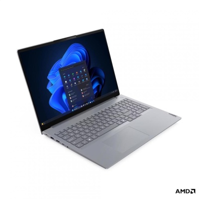 Laptop SMB Lenovo ThinkBook 16 G9 AHP, cu procesor AMD Ryzen 7 250, 16'' IPS, 32 GB DDR5, 512 GB SSD, AMD Radeon 780M, Fr OS