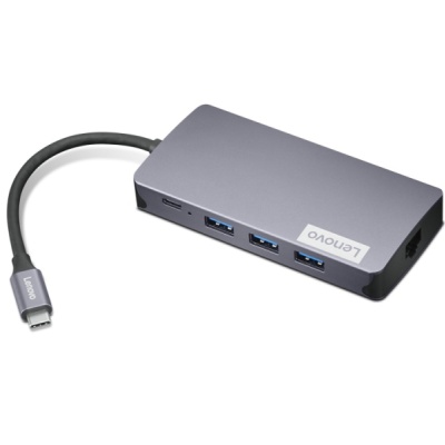 Lenovo 150 USB-C Travel Dock; Port de incarcare: 1 x Type-C; Input Power (in W): 45W/65W/100W/135W / Output Power (in W): Max 100W; Porturi USB: 3 x USB-A /1 x USB-C; Dimensiuni (L x D x H): 142 x 82 x 23mm; Greutate: 172g; Garantie; 1 an