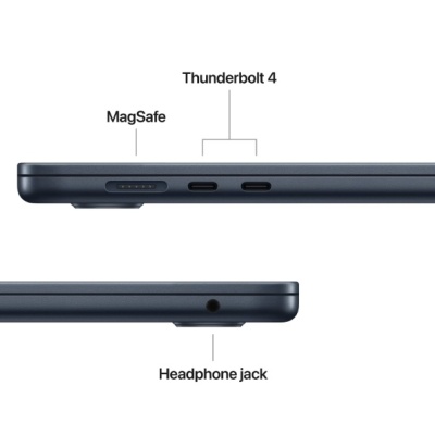 MacBook Air 13.6" Retina/Apple M4 (CPU 10-core, GPU 8-core, Neural Engine16-core)/16GB/256GB - Midnight - INT KB (2025) 30W USB‑C - Img 4