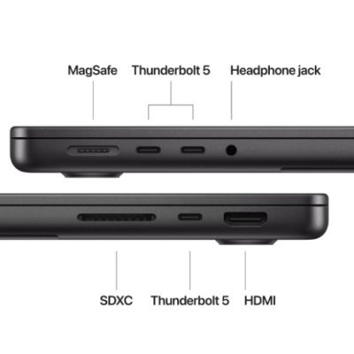 MacBook Pro 14.2"/Apple M4 Max (CPU 16-core, GPU 40-core, Neural Engine16-core)/128GB/1TB - Space Black - INT KB (cto from MX2K3RO/A) - Img 5