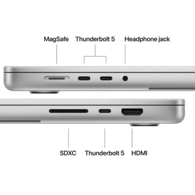 MacBook Pro 16.2"/Apple M5 Max (CPU 18-core, GPU 40-core, Neural Engine 16-core)/128GB/4TB - Silver - NANO TEXTURE DISPLAY - INT KB - 140W ADAPTER - 2026 (CTO from MGE94RO/A - Img 3