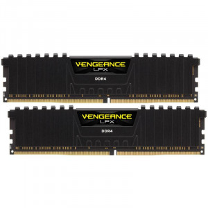 Memorie RAM Corsair Vengeance LPX Black, DIMM, DDR4, 16GB (2x8GB), CL16, 3000MHz