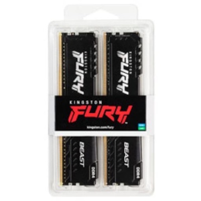 Memorie RAM Kingston DDR4 16GB 3200Mhz CL16 1.35V Dual Channel Kit Fury Beast Black XMP - Img 2