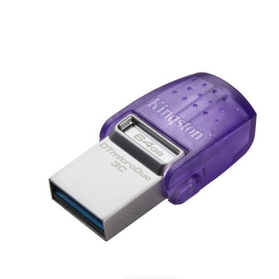 Memorie USB Flash Drive Kingston 64GB DT MicroDuo, USB 3.0, micro USB 3C